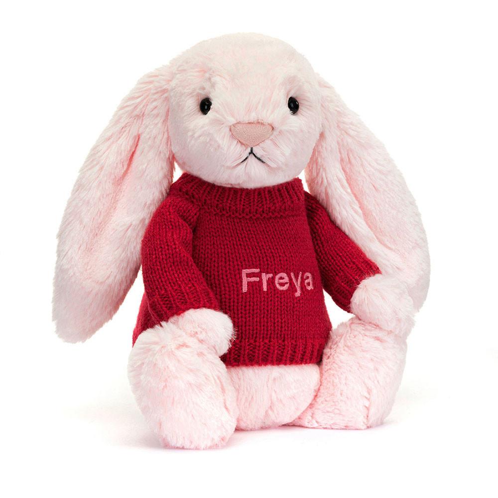 Camisolas Jellycat Bashful Coelhinha,31cm x 12cm x 9cm Rosa | Portugal  HOBJI-7089