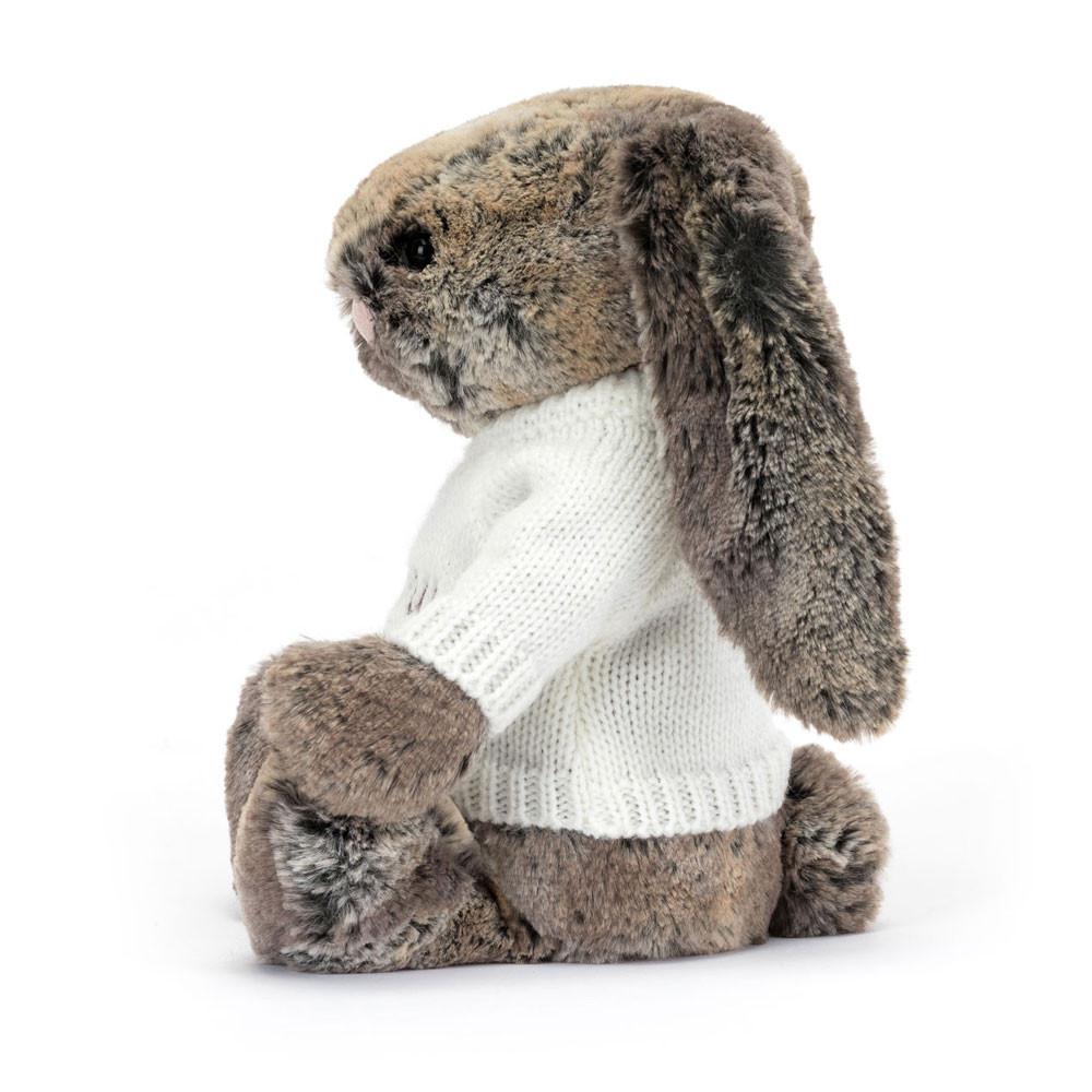 Camisolas Jellycat Bashful Cottontail Coelhinha with Cream Jumper,31cm x 12cm x 9cm Marrom | Portugal  ICPQJ-8413