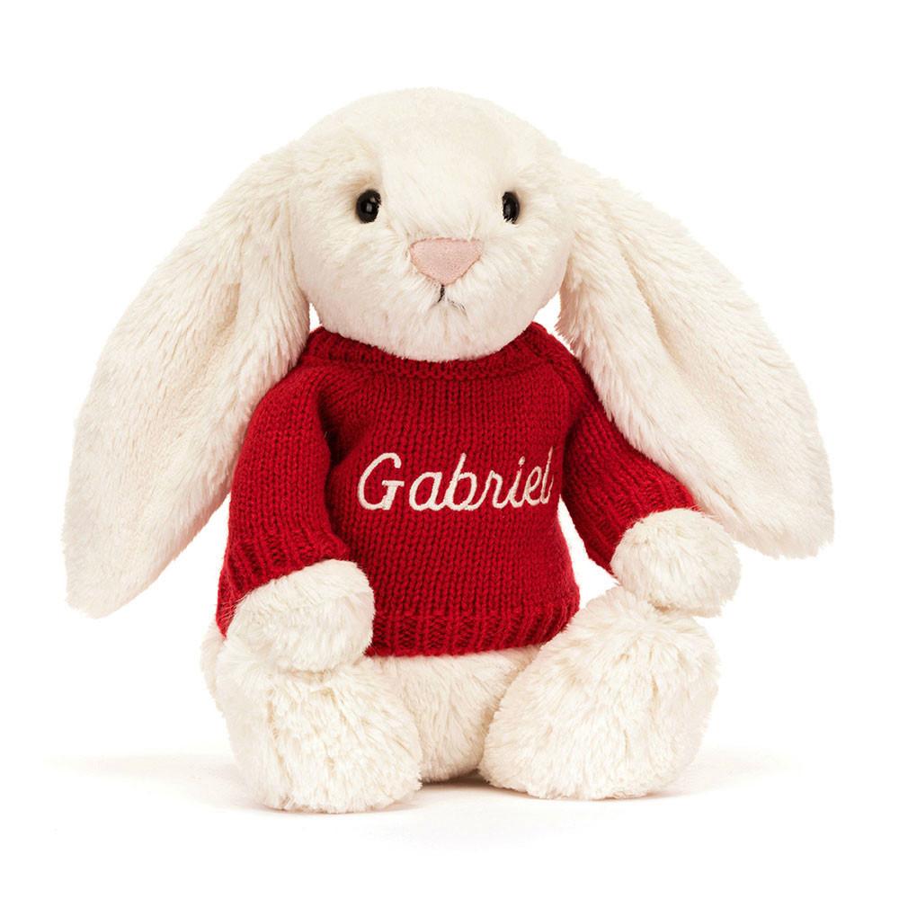 Camisolas Jellycat Bashful Cream Coelhinha,31cm x 12cm x 9cm Branco | Portugal  LTNCI-5982