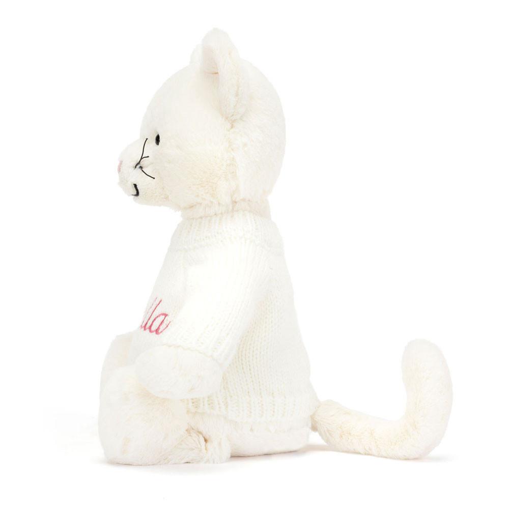 Camisolas Jellycat Bashful Cream Kitten with Cream Jumper,31cm x 12cm x 9cm Branco | Portugal  WTQCS-4859