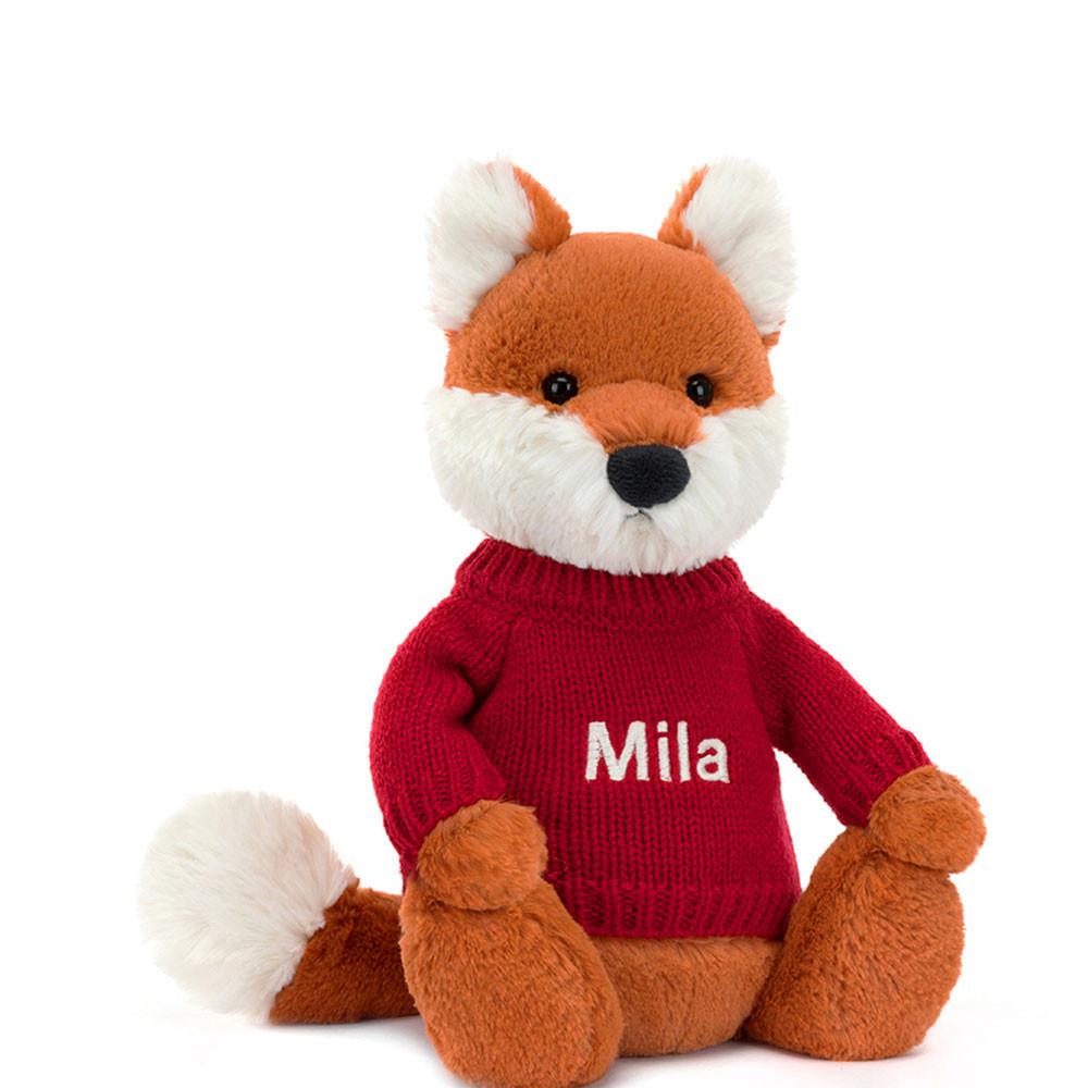 Camisolas Jellycat Bashful Fox Cub,31cm x 12cm x 9cm Laranja | Portugal  DBCMT-7483