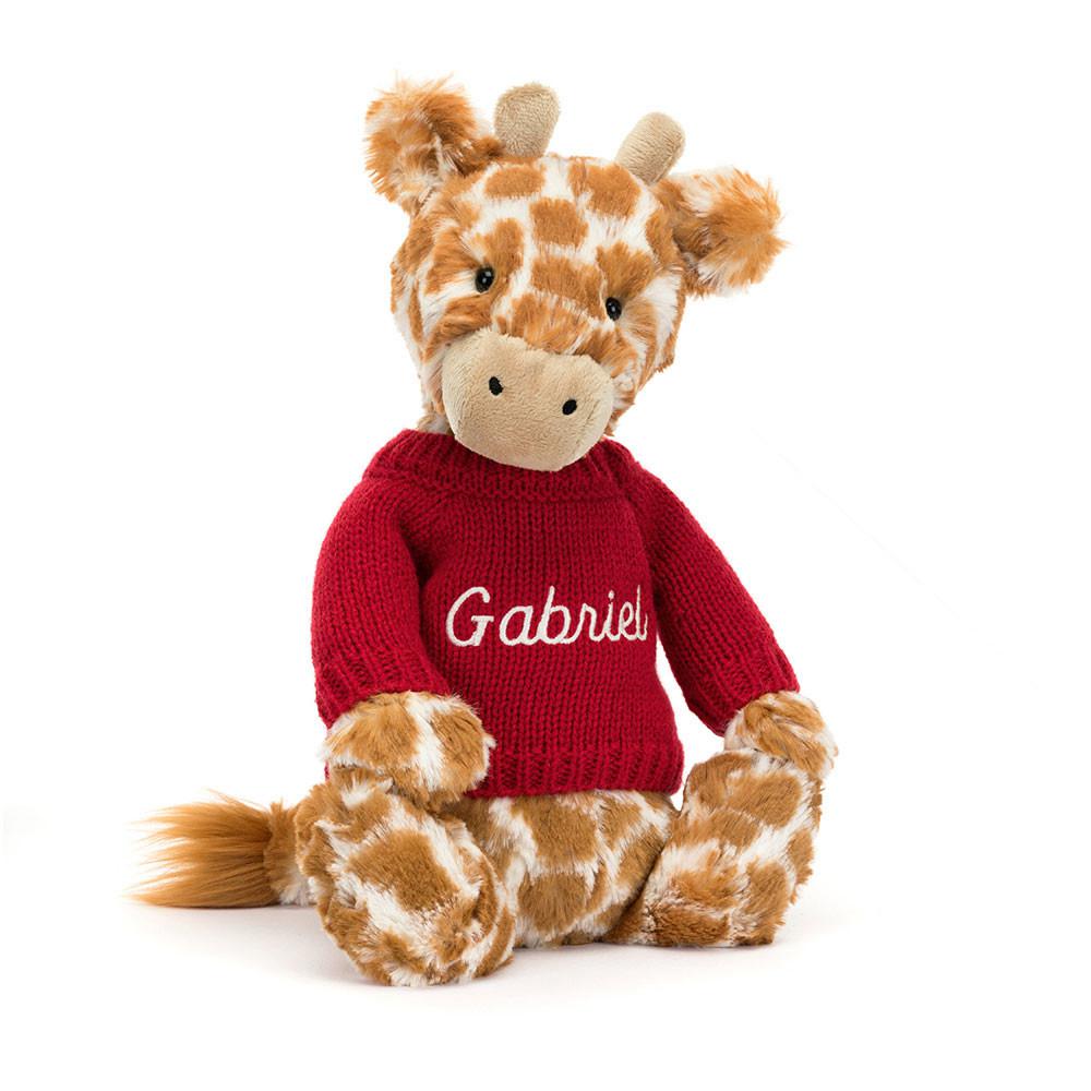 Camisolas Jellycat Bashful Giraffe,31cm x 12cm x 9cm Laranja | Portugal  XUZJG-1465