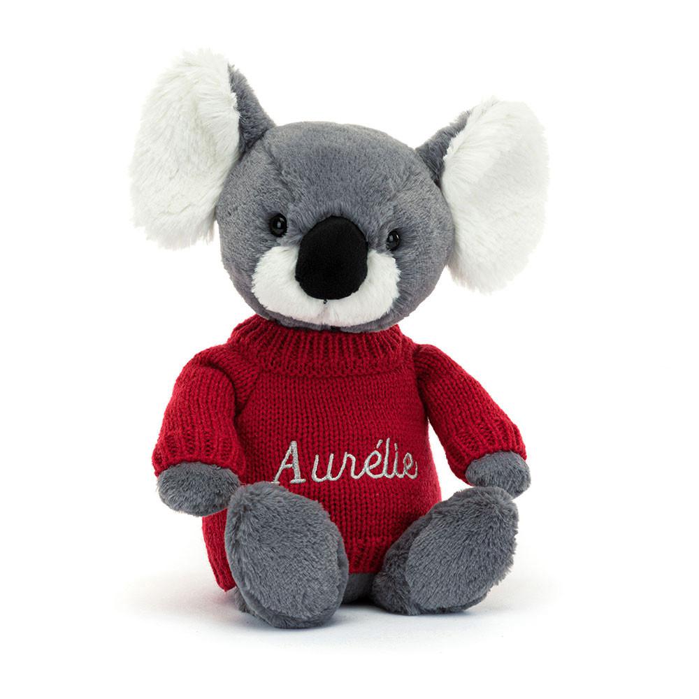 Camisolas Jellycat Bashful Koala,31cm x 12cm x 9cm Cinzentas | Portugal  CURDV-0239