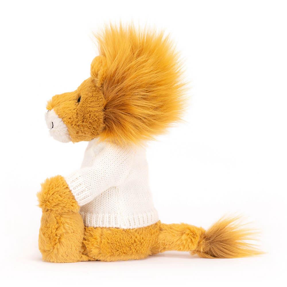 Camisolas Jellycat Bashful Lion with Cream Jumper,31cm x 12cm x 9cm Amarelas | Portugal  KRSUV-6241