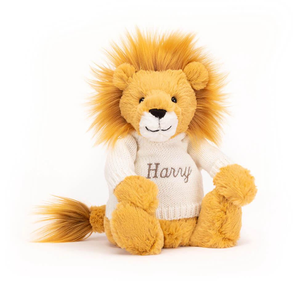 Camisolas Jellycat Bashful Lion with Cream Jumper,31cm x 12cm x 9cm Amarelas | Portugal  KRSUV-6241