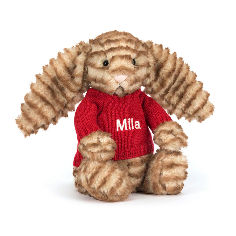 Camisolas Jellycat Bashful Luxe Coelhinha Juniper,31cm x 12cm x 9cm Marrom | Portugal  TNBAP-9836
