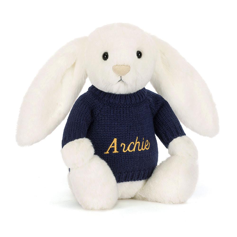 Camisolas Jellycat Bashful Luxe Coelhinha Luna,31cm x 12cm x 9cm Branco | Portugal  KGCFZ-2584