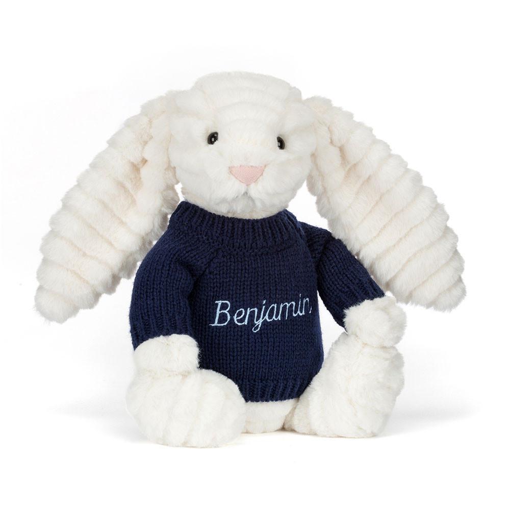 Camisolas Jellycat Bashful Luxe Coelhinha Nimbus,31cm x 12cm x 9cm Branco | Portugal  LKOZD-2843