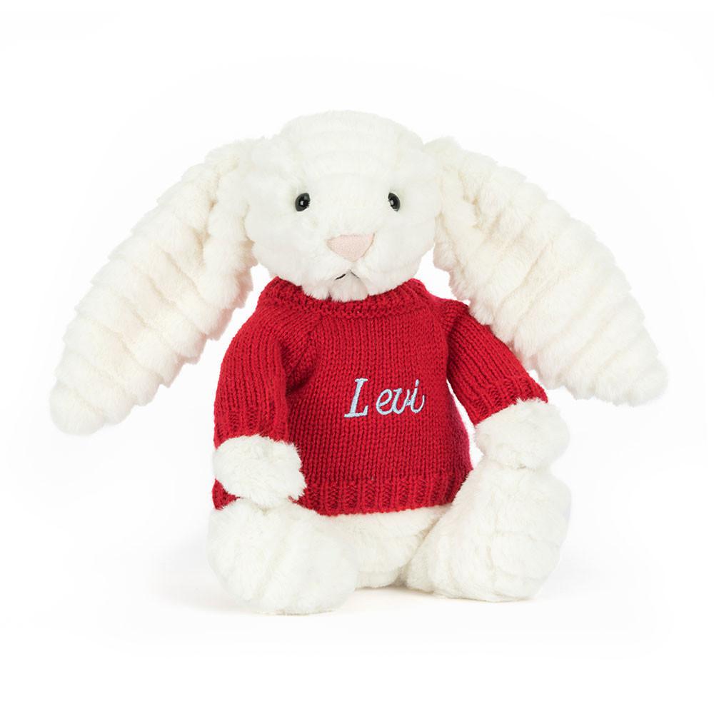 Camisolas Jellycat Bashful Luxe Coelhinha Nimbus,31cm x 12cm x 9cm Branco | Portugal  MVIFB-4217