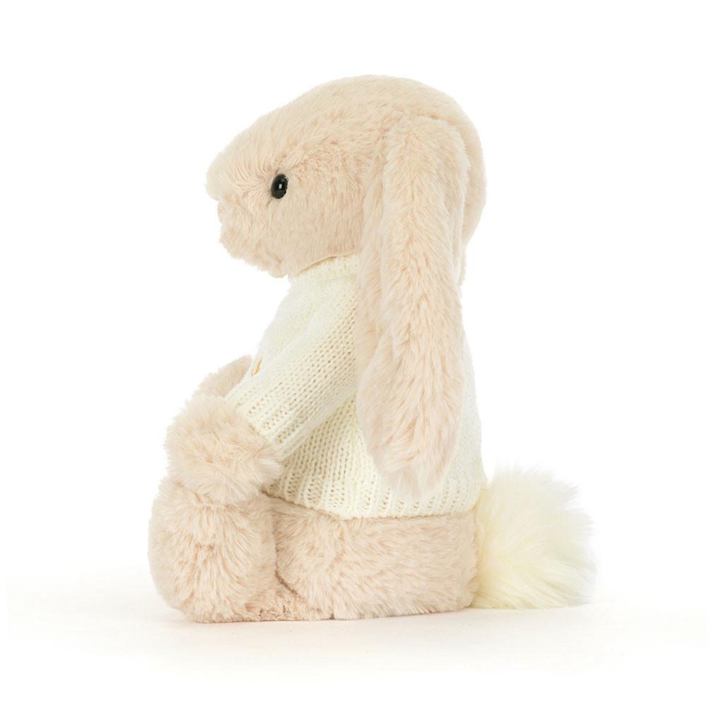 Camisolas Jellycat Bashful Luxe Coelhinha Willow with Cream Jumper,31cm x 12cm x 9cm Bege | Portugal  KRPVW-8491