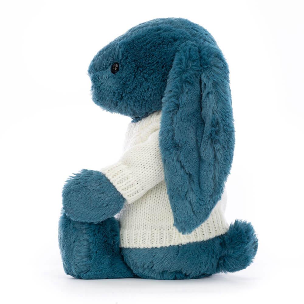 Camisolas Jellycat Bashful Mineral Coelhinha with Cream Jumper,31cm x 12cm x 9cm Azuis | Portugal  YHFGL-5104
