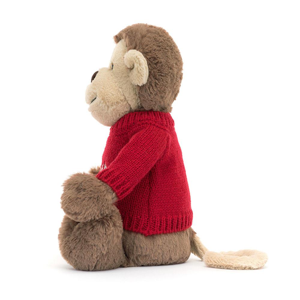 Camisolas Jellycat Bashful Monkey,31cm x 12cm x 9cm Marrom | Portugal  HODFL-1734