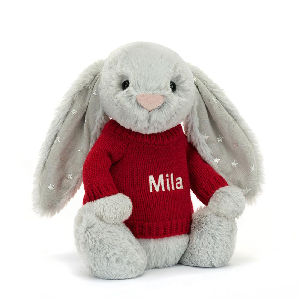 Camisolas Jellycat Bashful Shimmer Coelhinha,31cm x 12cm x 9cm Cinzentas | Portugal  PYHZI-2345