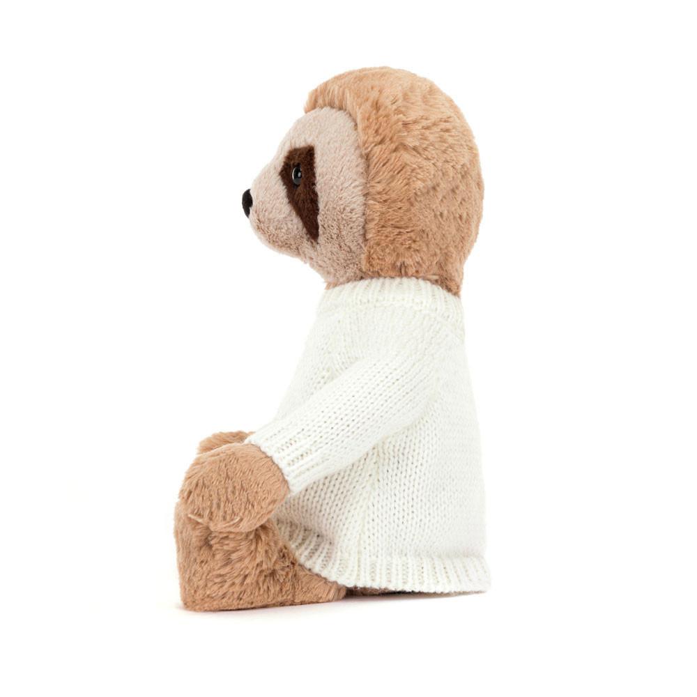 Camisolas Jellycat Bashful Sloth with Cream Jumper,28cm x 10cm x 7cm Bege | Portugal  FGVMX-4853