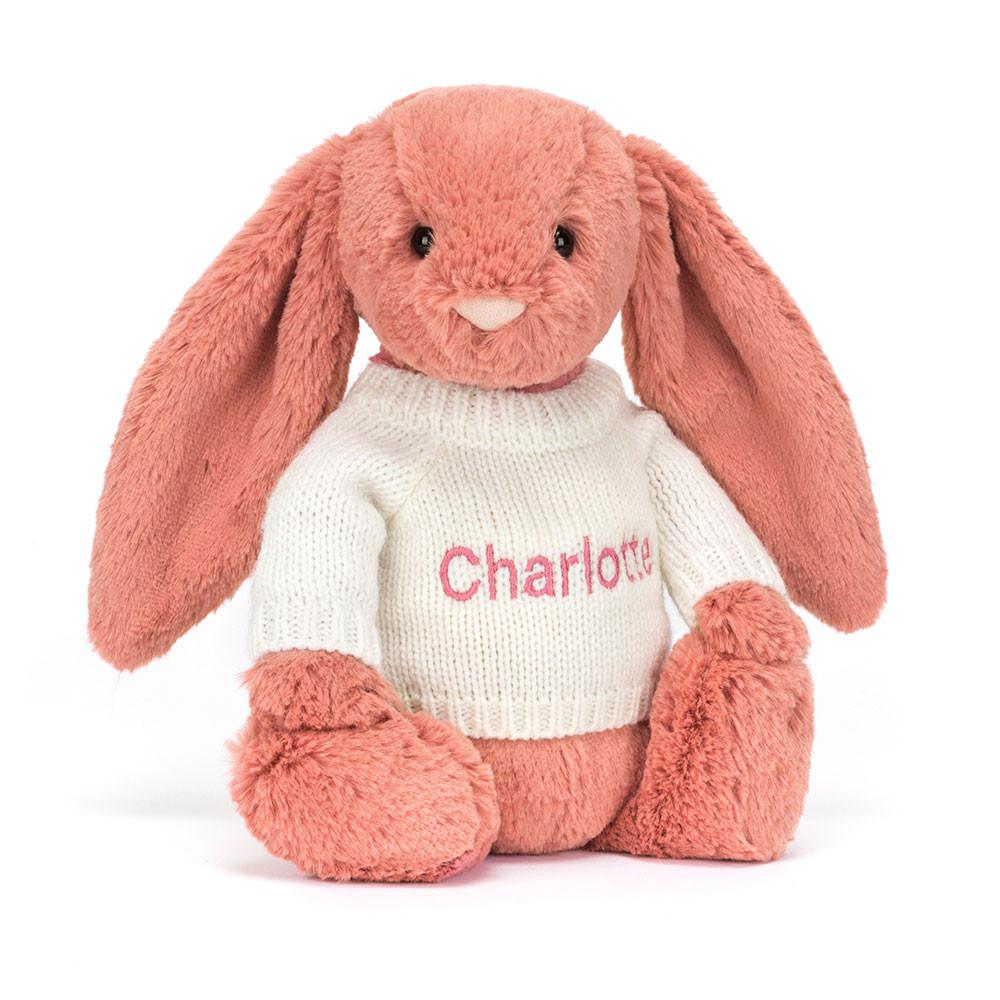 Camisolas Jellycat Bashful Sorrel Coelhinha with Cream Jumper,31cm x 12cm x 9cm Laranja | Portugal  SZUQD-0524