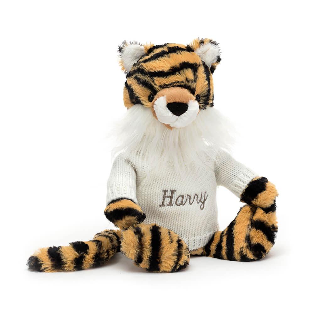 Camisolas Jellycat Bashful Tiger with Cream Jumper,31cm x 12cm x 9cm Amarelas | Portugal  UDKEQ-3290