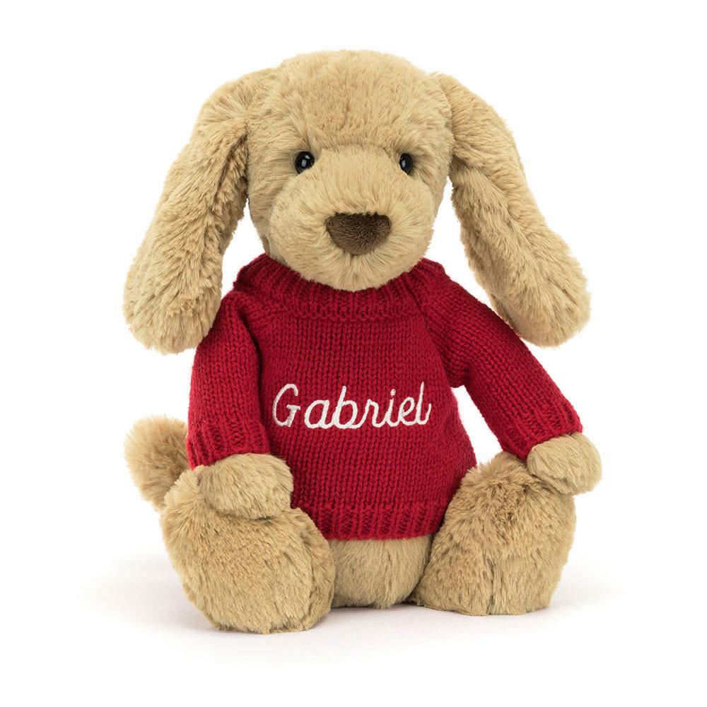 Camisolas Jellycat Bashful Toffee Puppy,31cm x 12cm x 9cm Marrom | Portugal  RFWUE-7361