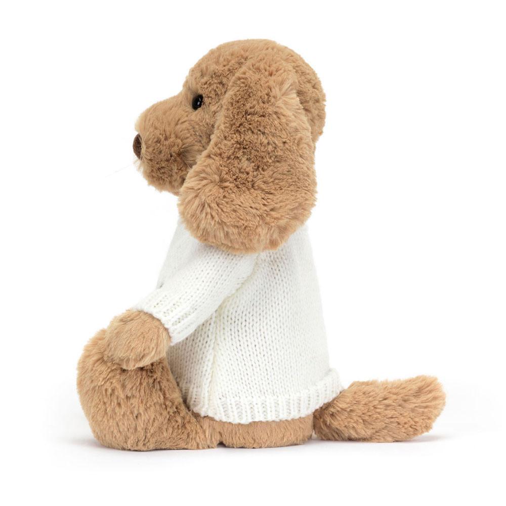 Camisolas Jellycat Bashful Toffee Puppy with Cream Jumper,31cm x 12cm x 9cm Marrom | Portugal  DOECR-2537
