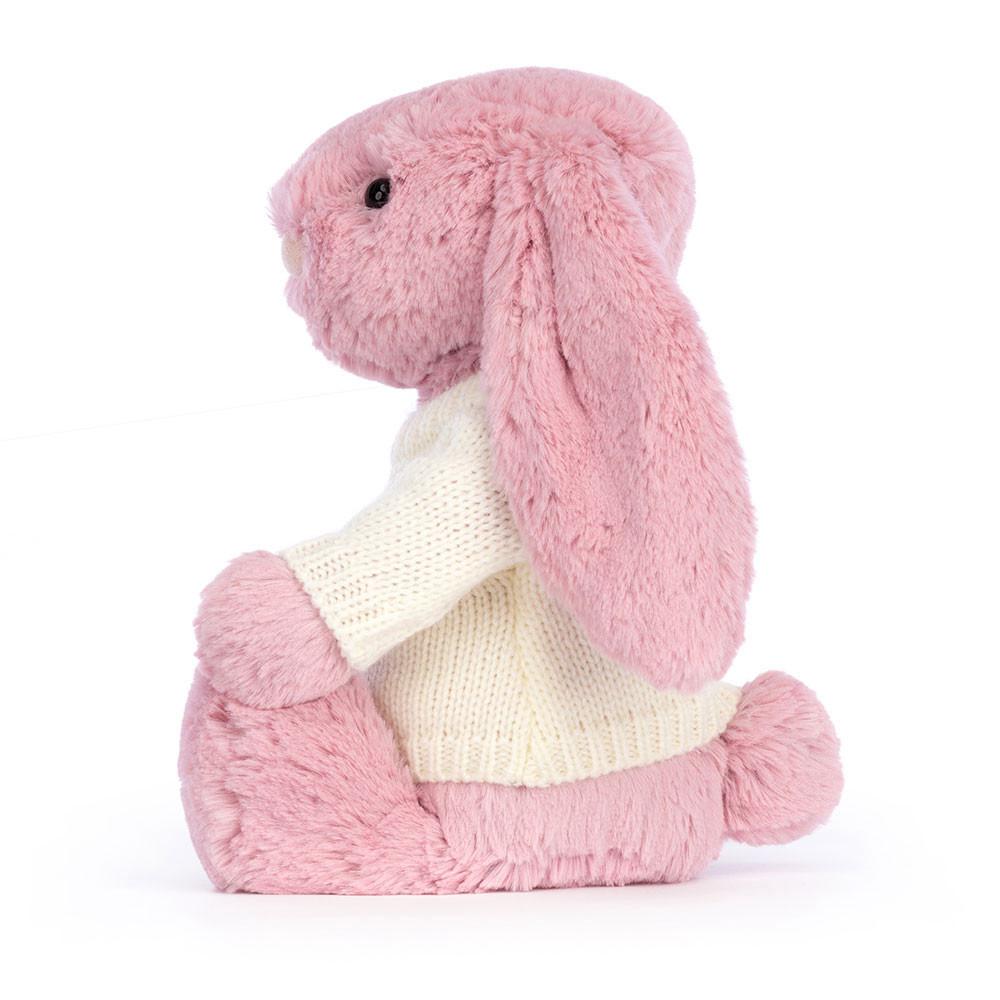 Camisolas Jellycat Bashful Tulip Coelhinha with Cream Jumper,31cm x 12cm x 9cm Rosa | Portugal  BRZPT-7832