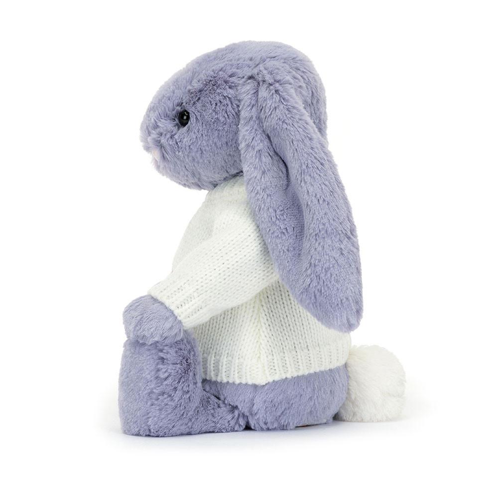 Camisolas Jellycat Bashful Viola Coelhinha with Cream Jumper,31cm x 12cm x 9cm Roxo | Portugal  IPSYL-5782