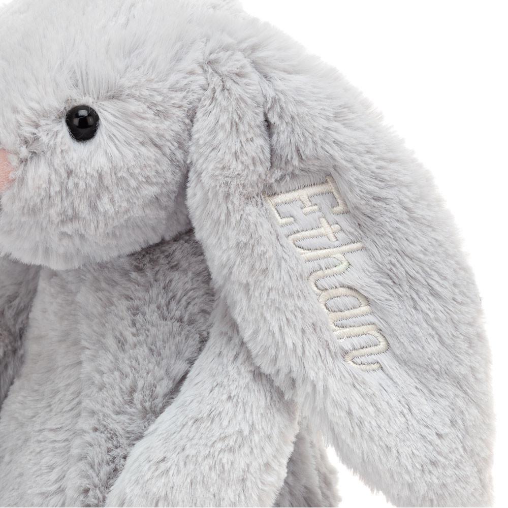 Coelhinha Jellycat Bashful Coelhinha Medium,31cm x 12cm x 9cm Cinzentas | Portugal  LSOZX-8159