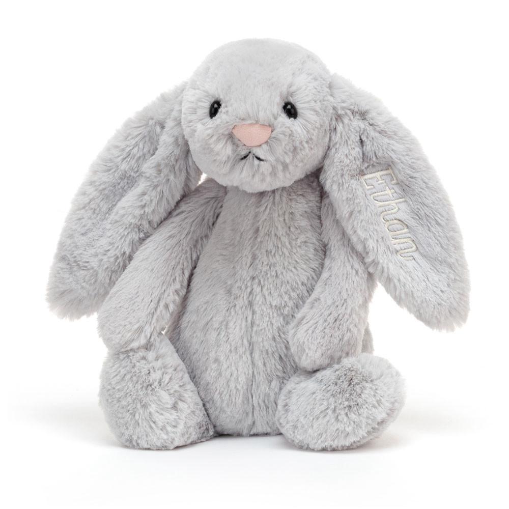 Coelhinha Jellycat Bashful Coelhinha Medium,31cm x 12cm x 9cm Cinzentas | Portugal  LSOZX-8159