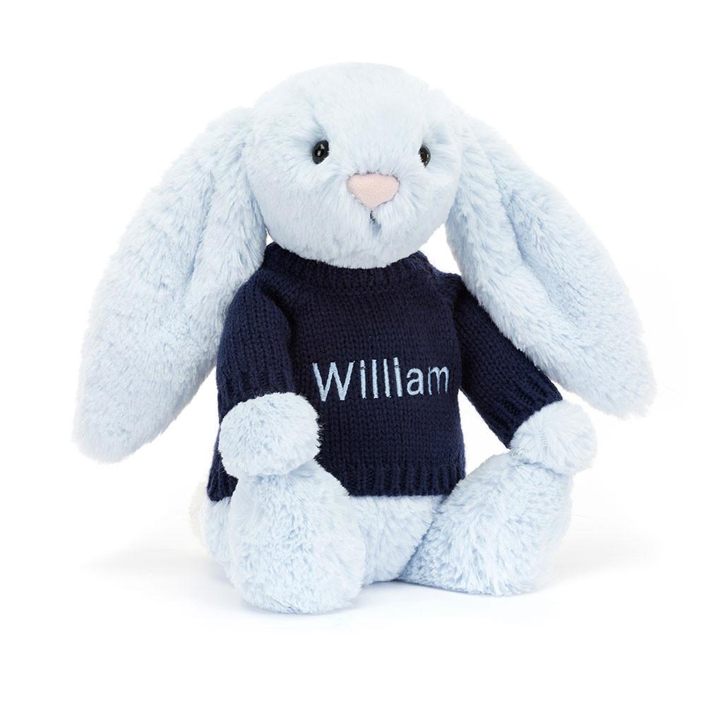 Jumpers Jellycat Bashful Coelhinha,31cm x 12cm x 9cm Azuis | Portugal  RPSMO-7431