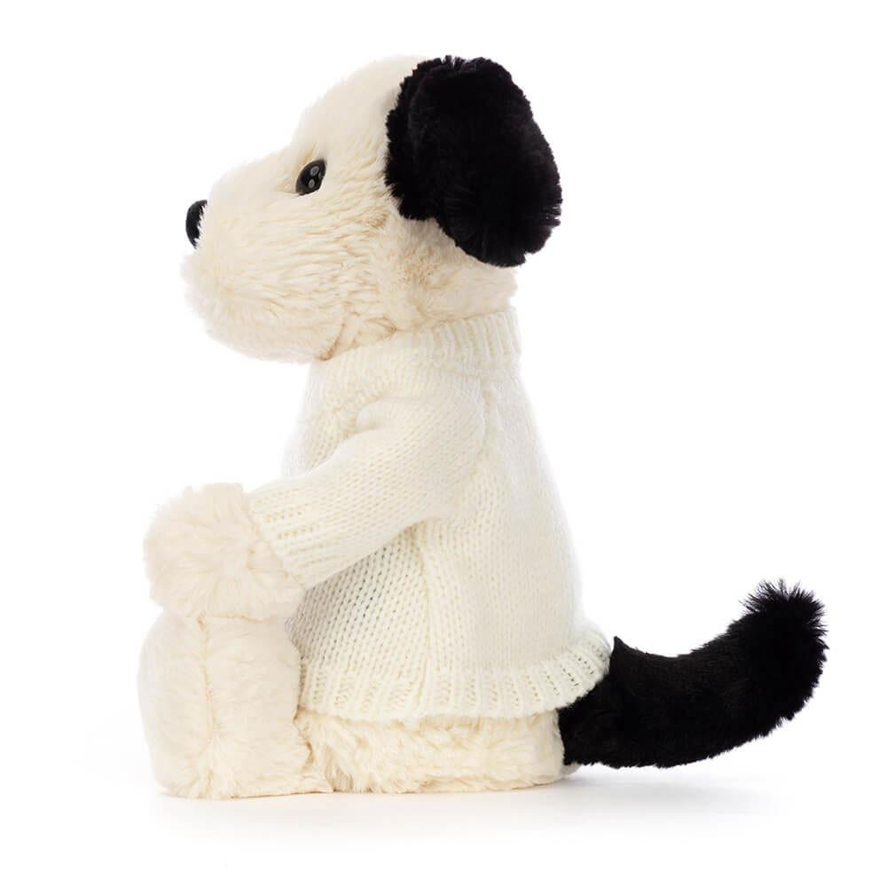 Jumpers Jellycat Bashful Puppy with Cream Jumper,31cm x 12cm x 9cm Branco | Portugal  HQTJE-9501