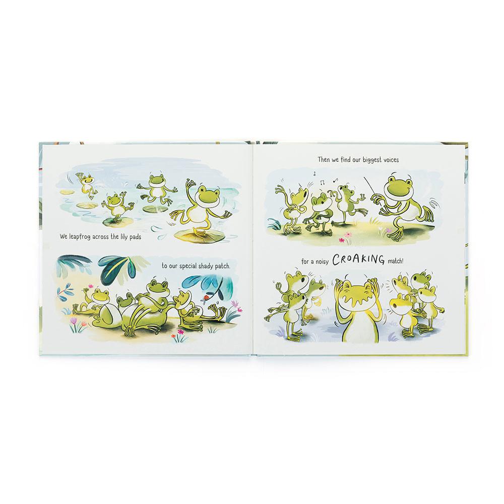 Livros De Histórias Jellycat A Fantastic Day for Finnegan Frog,26cm x 26cm x 1cm Verdes | Portugal  SXVHQ-0985