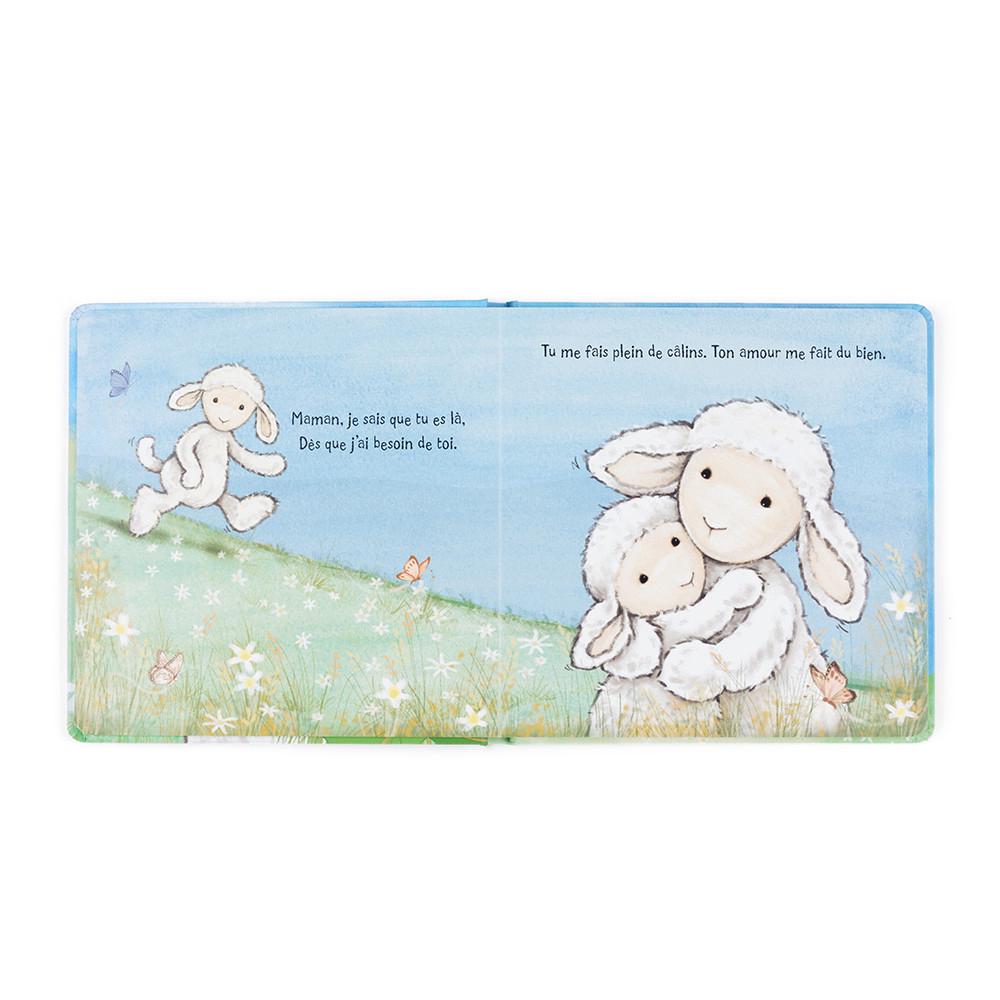 Livros De Histórias Jellycat Agneau Timide Et Sa Maman Livre,21cm x 21cm x 2cm Branco | Portugal  QORHS-4056