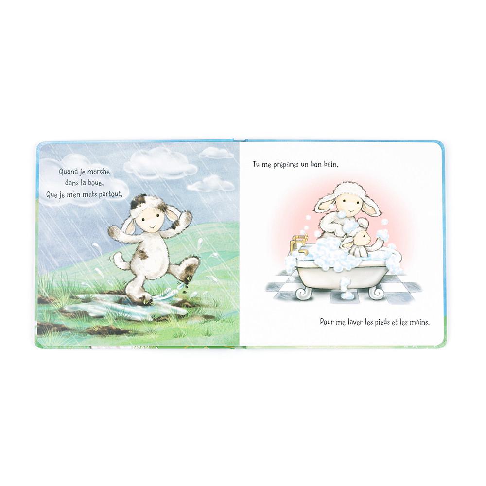Livros De Histórias Jellycat Agneau Timide Et Sa Maman Livre,21cm x 21cm x 2cm Branco | Portugal  QORHS-4056