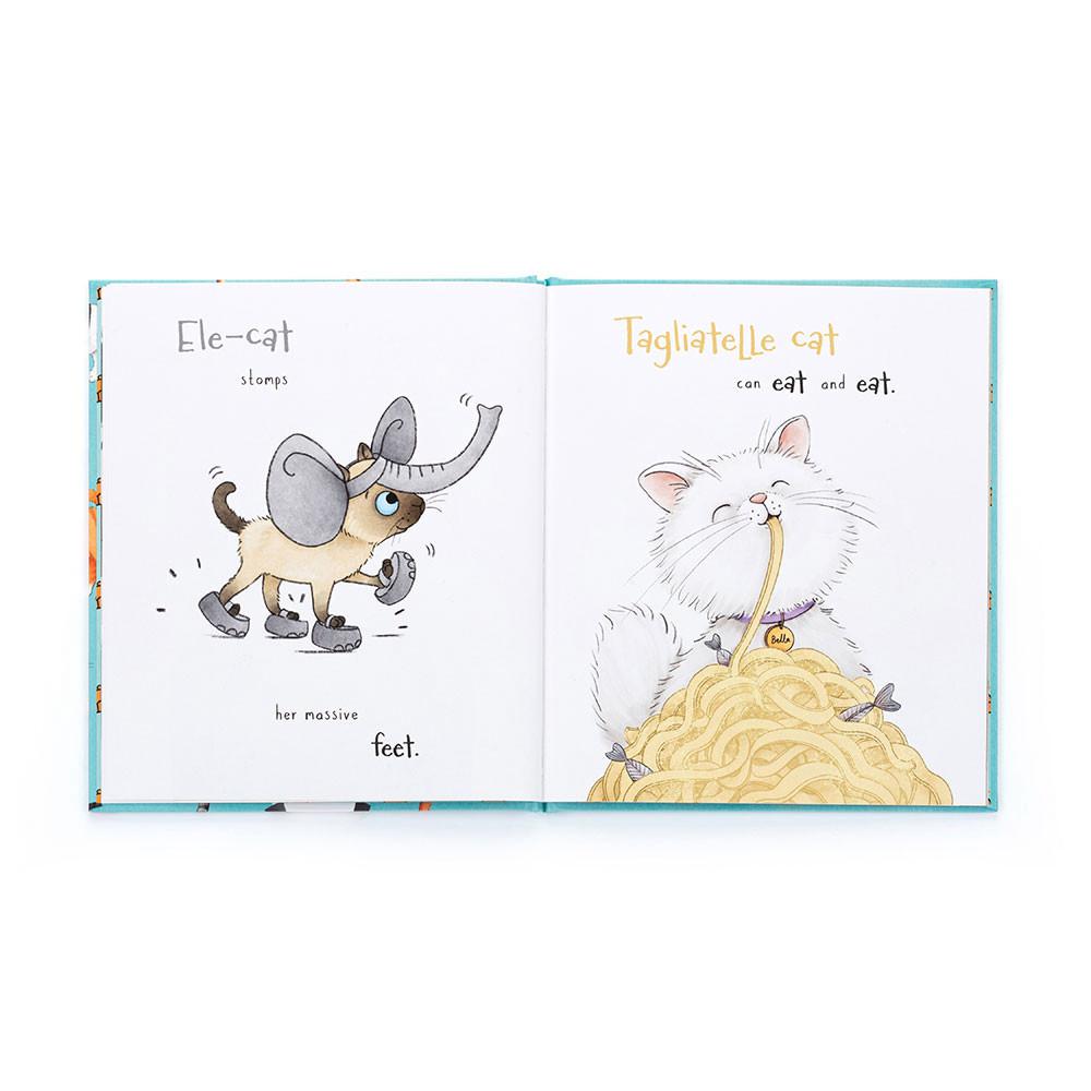 Livros De Histórias Jellycat All Kinds of Cats,22cm x 19cm x 1cm Azuis | Portugal  CDXKM-0812