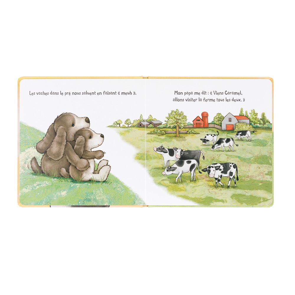 Livros De Histórias Jellycat Caramel Le Toutou Timide Et Son Papa Livre,21cm x 21cm x 2cm Marrom | Portugal  NVAYO-0379
