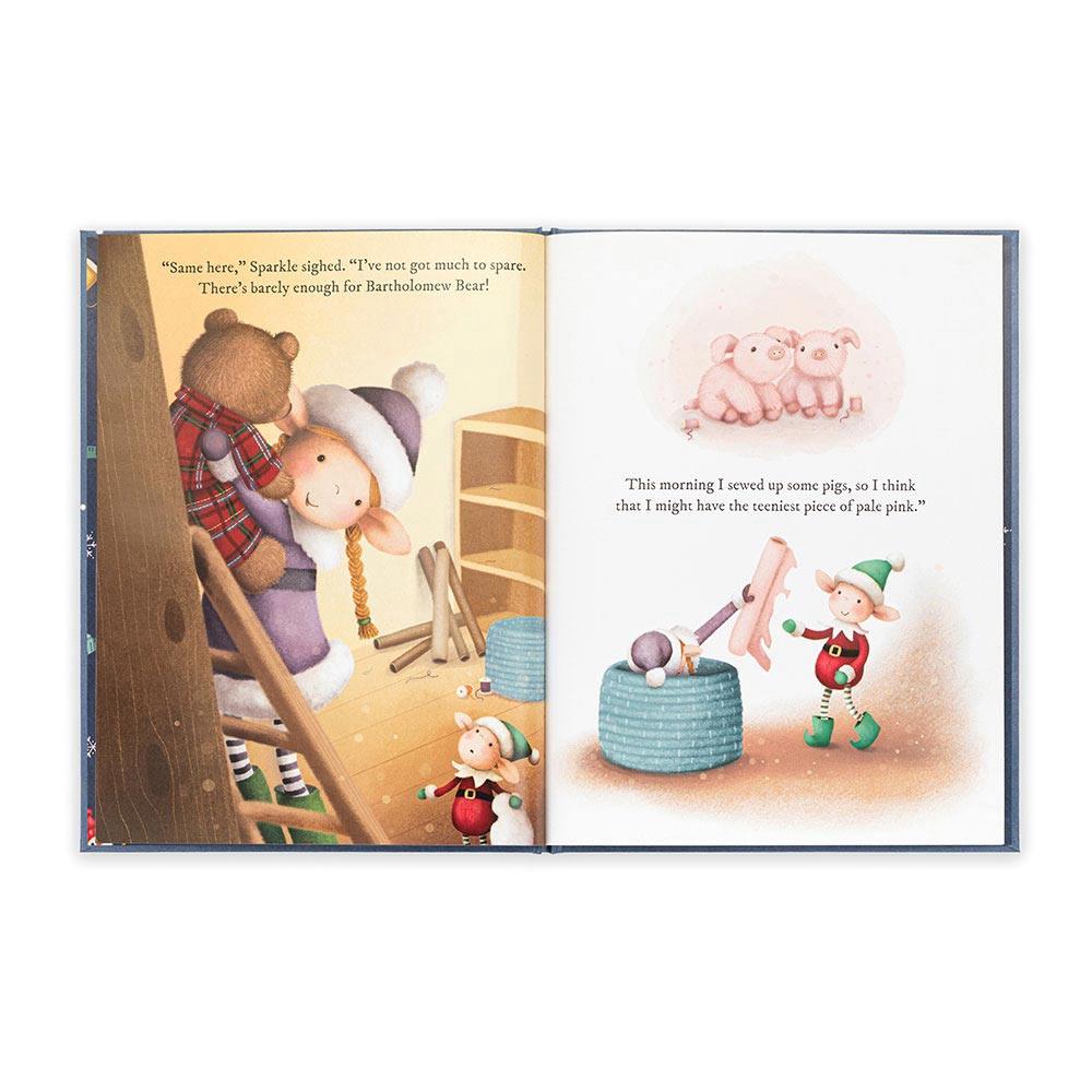 Livros De Histórias Jellycat Eldo Elf and the Patchwork Bashful Coelhinha,29cm x 22cm x 1cm Vermelhas | Portugal  AUKRW-9815