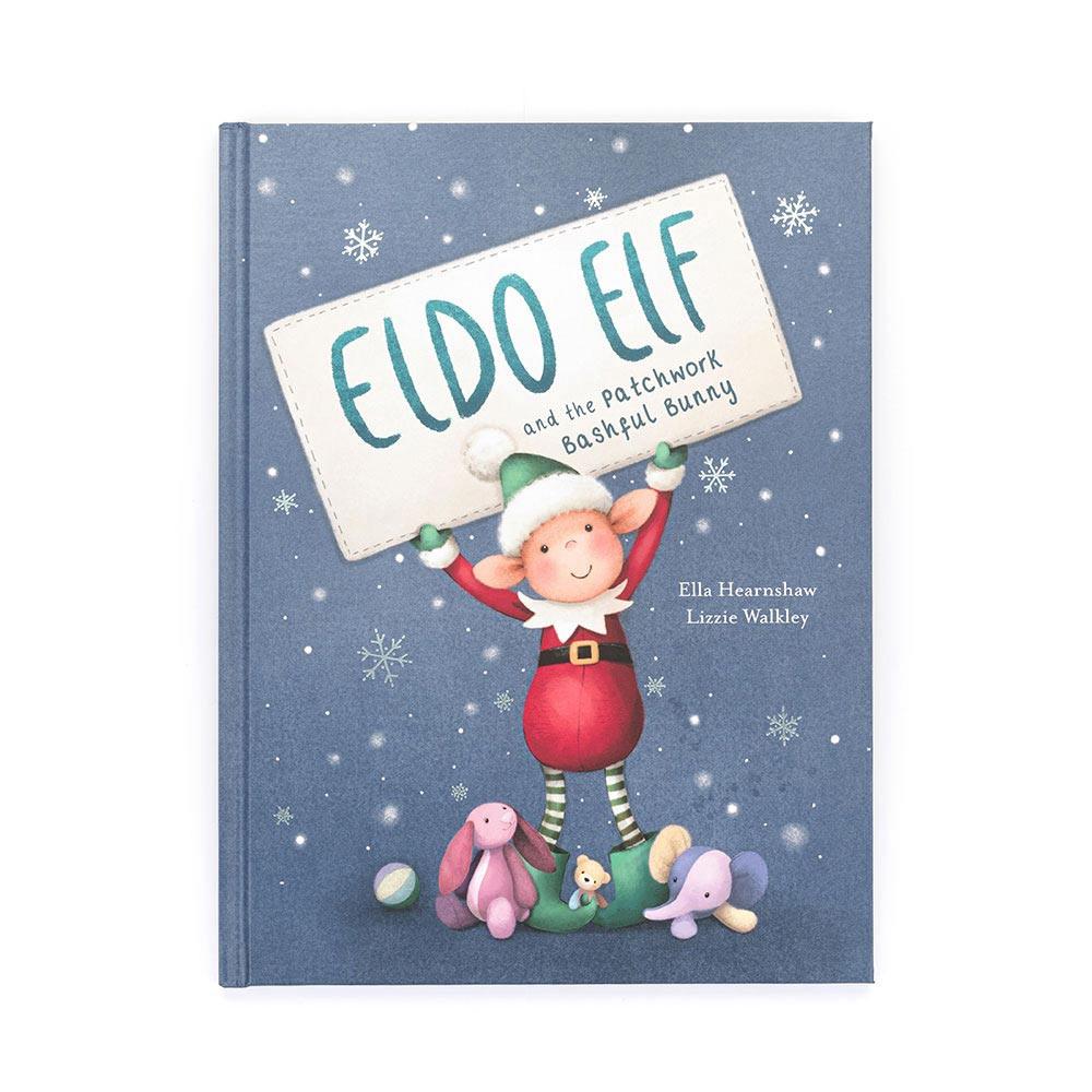 Livros De Histórias Jellycat Eldo Elf and the Patchwork Bashful Coelhinha,29cm x 22cm x 1cm Vermelhas | Portugal  AUKRW-9815