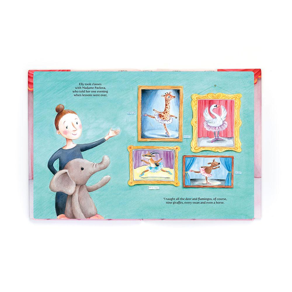Livros De Histórias Jellycat Elly Ballerina,29cm x 22cm x 1cm Rosa | Portugal  WJAVF-3815