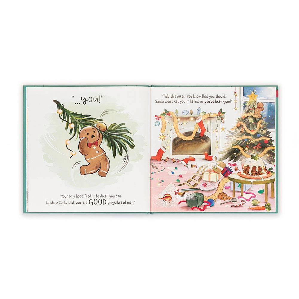 Livros De Histórias Jellycat Gingerbread FBook,25cm x 25cm x 1cm Marrom | Portugal  XRMTS-2934
