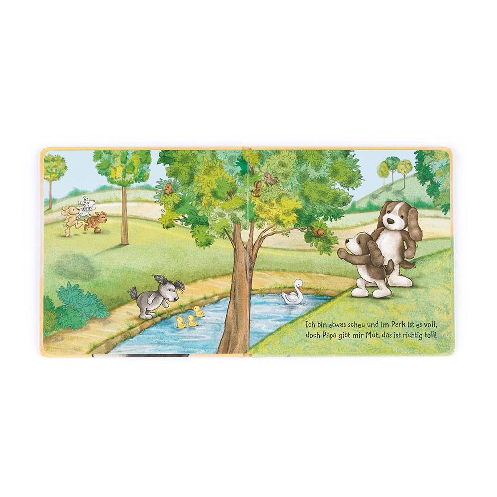 Livros De Histórias Jellycat Hündchen Schnuck und sein Papa Buch,21cm x 21cm x 2cm Marrom | Portugal  NOAPY-2075