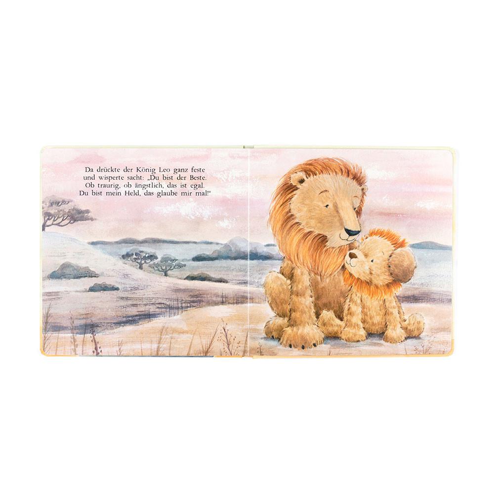 Livros De Histórias Jellycat Leo, Der Mutige Löwe Buch,23cm x 23cm x 2cm Amarelas | Portugal  OQUTL-9360