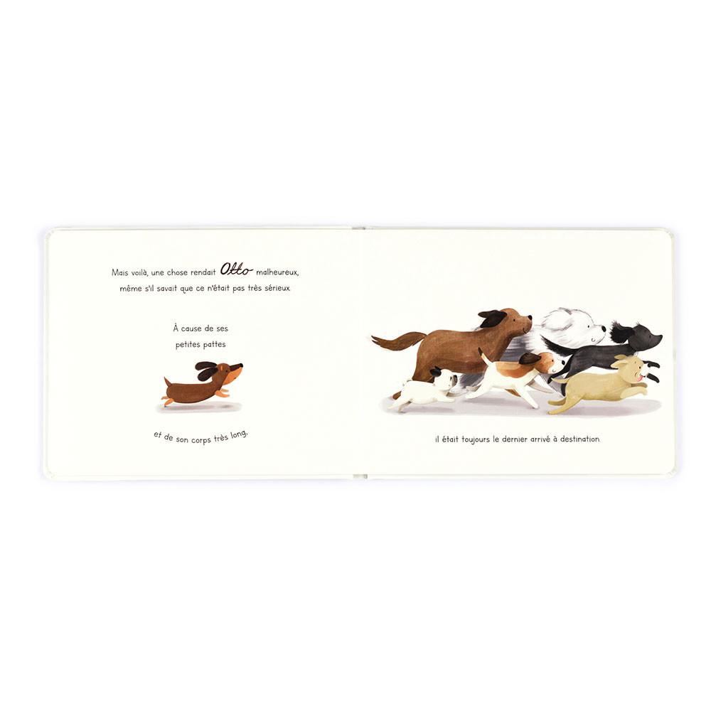 Livros De Histórias Jellycat Otto Le Petit Chien Saucisse Livre,18cm x 23cm x 2cm Branco | Portugal  SLHAU-6528