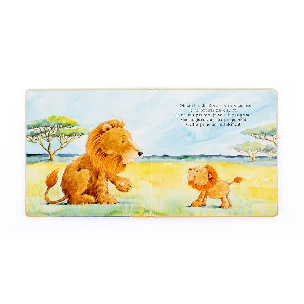 Livros De Histórias Jellycat Rory, Le Courageux Petit Lion Livre,23cm x 23cm x 2cm Amarelas | Portugal  XQIEN-6970