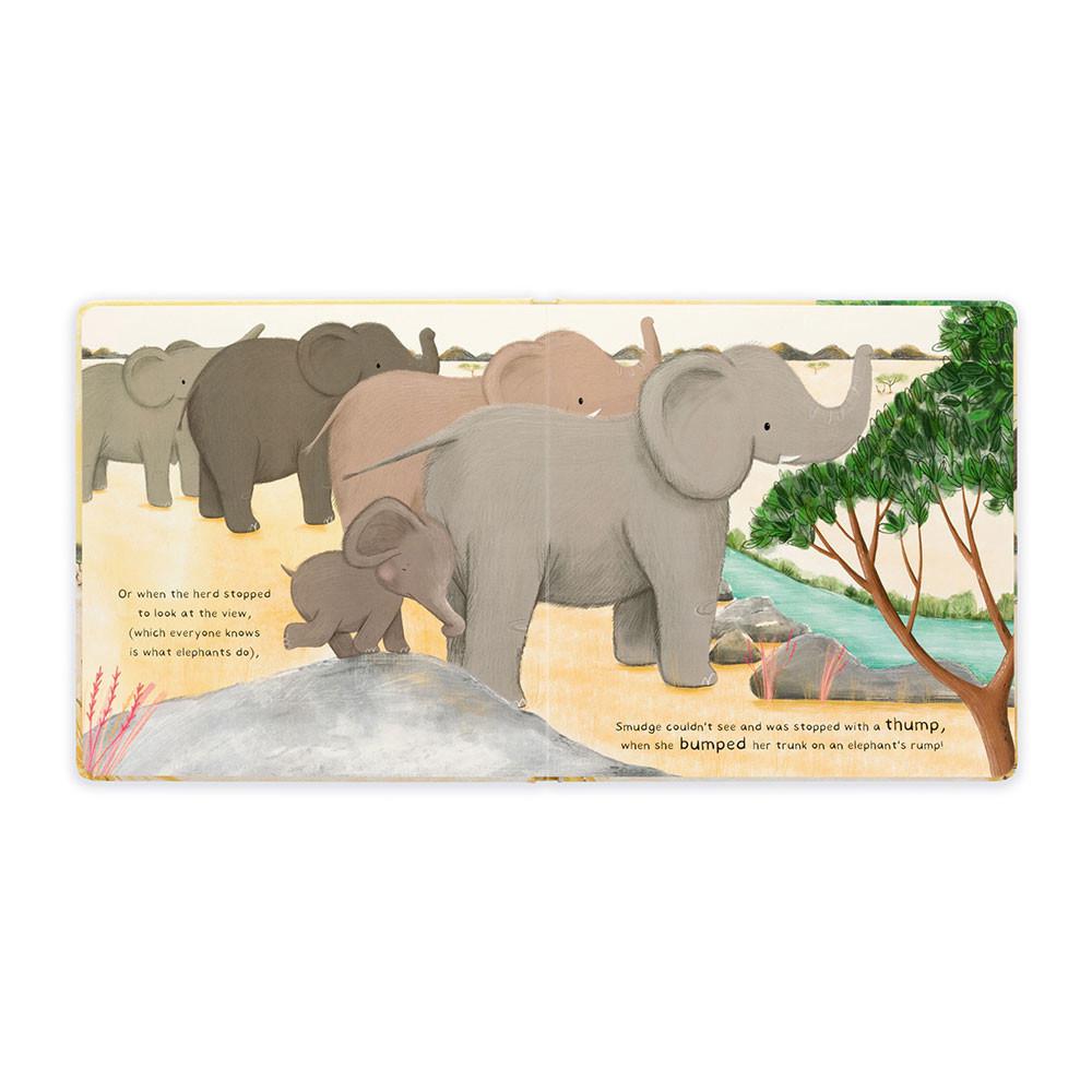 Livros De Histórias Jellycat Smudge the Littlest Elephant,23cm x 23cm x 2cm Cinzentas | Portugal  JTDHA-5819