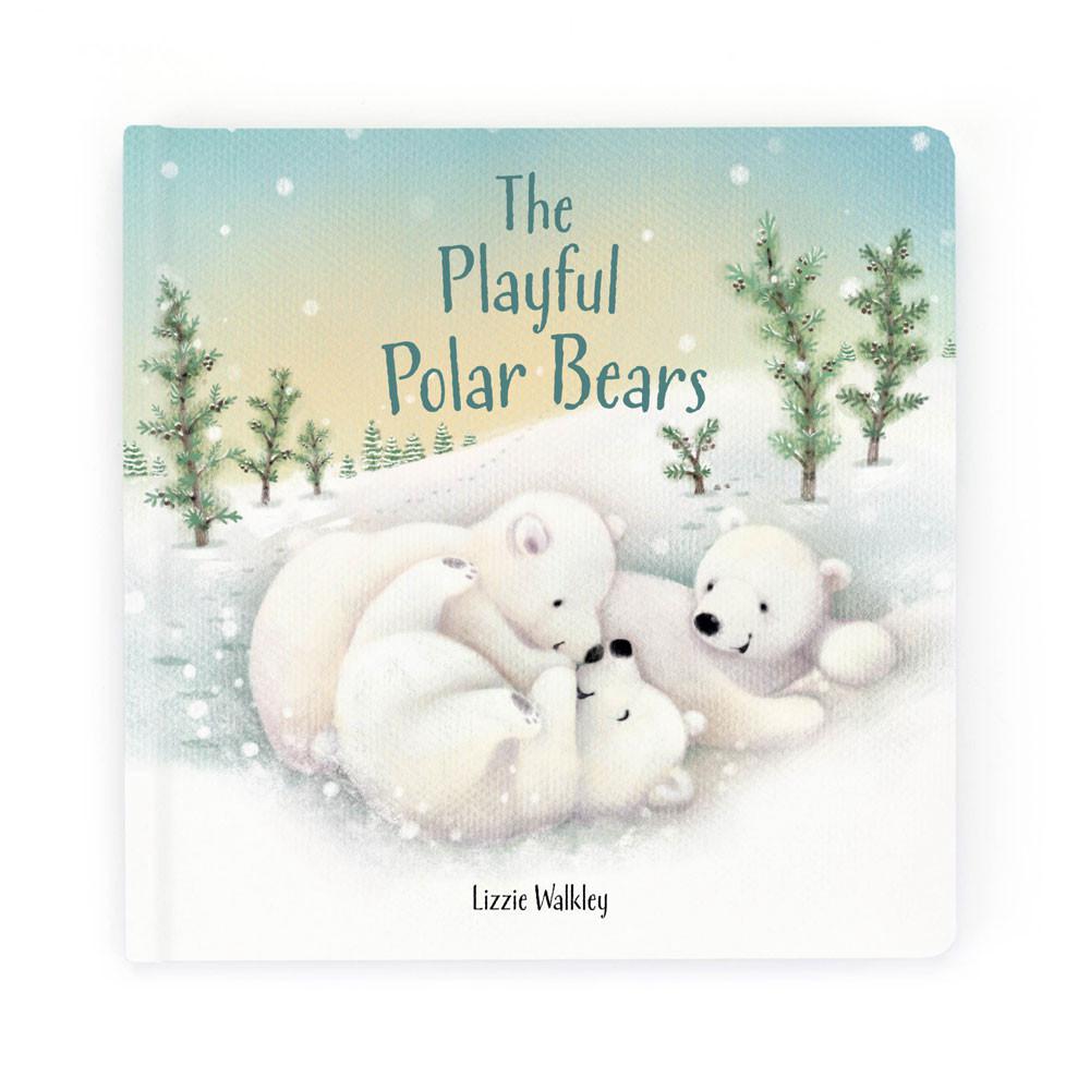 Livros De Histórias Jellycat The Playful Polar Bears,21cm x 21cm x 2cm Branco | Portugal  ECOAU-2108