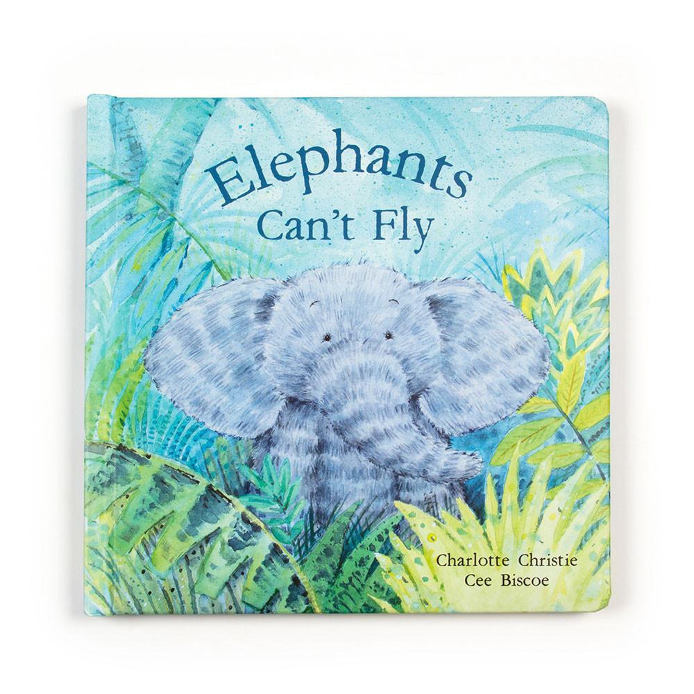 Livros Jellycat Elephants Can't Fly and Fuddlewuddle Elephant Medium Azuis | Portugal  VENHY-6301