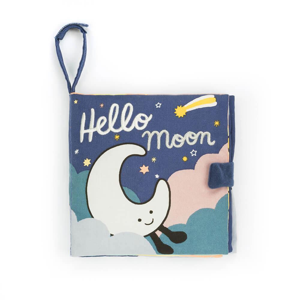Livros Jellycat Hello Moon Fabric,18cm x 18cm x 5cm Branco | Portugal  HCWBR-4871