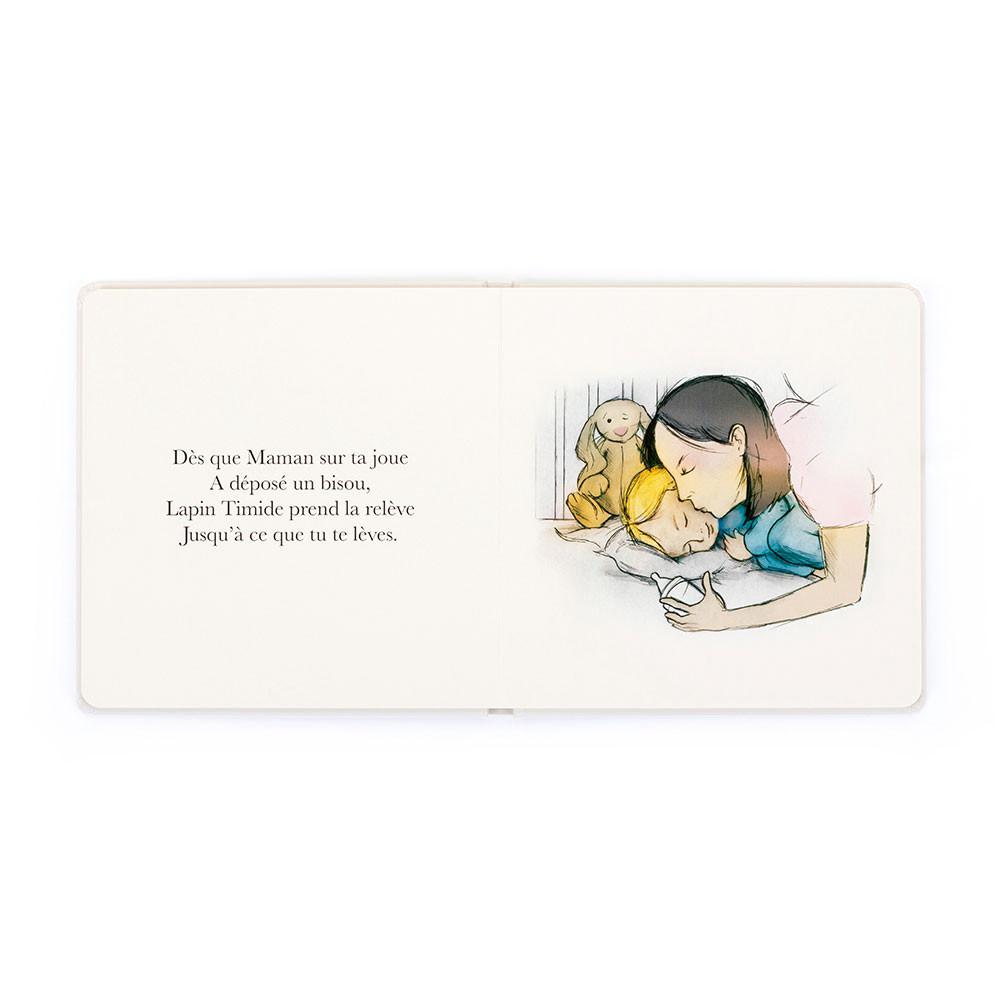 Livros Jellycat Lapin Timide Veille Sur Tes Nuits and Bashful Cottontail Coelhinha Medium Marrom | Portugal  DHUIR-0716