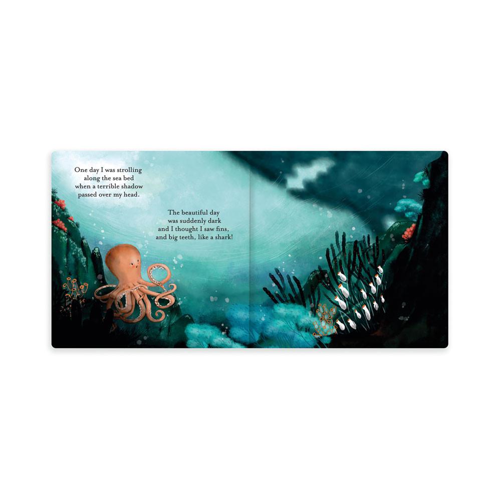 Livros Jellycat Odell, The Fearless Octopus,23cm x 23cm x 2cm Laranja | Portugal  MSRKI-5478