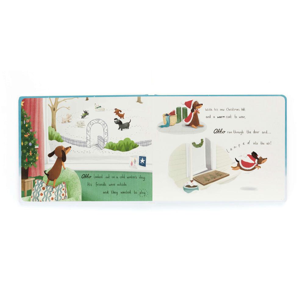 Livros Jellycat Otto's Snowy Christmas,18cm x 23cm x 2cm Azuis | Portugal  PHVKM-5914