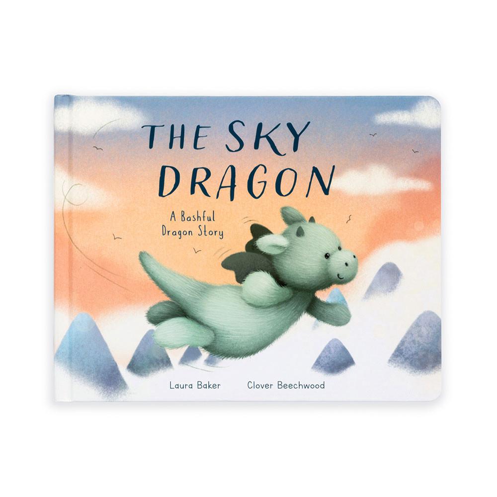 Livros Jellycat The Sky Dragon and Bashful Dragon Medium Verdes | Portugal  XJWES-4367