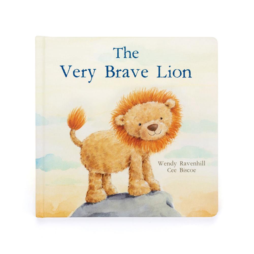 Livros Jellycat The Very Brave Lion and Fuddlewuddle Lion Medium Marrom | Portugal  ELWQV-2895